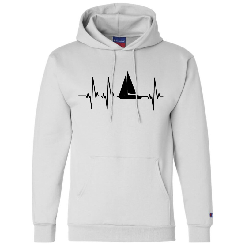 Sailing Heartbeat Ship Champion Hoodie | Artistshot