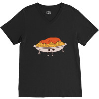 Pasta   Plate With Spaghetti Bolognese Classic V-neck Tee | Artistshot