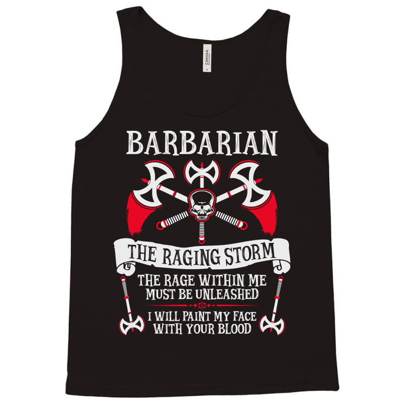 Barbarian, Dungeons & Dragons - The Raging Storm Tank Top by Kosdapen517 | Artistshot