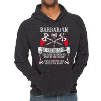 Barbarian, Dungeons & Dragons - The Raging Storm Vintage Hoodie | Artistshot