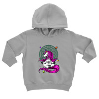 Unicorn Zen Yoga Meditation Toddler Hoodie | Artistshot