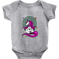 Unicorn Zen Yoga Meditation Baby Bodysuit | Artistshot