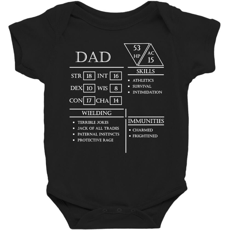 Dad Stats Baby Bodysuit by Melissa Store | Artistshot