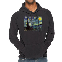 Van Gogh Starry Night Ufo Invasion Artistic Vintage Hoodie | Artistshot