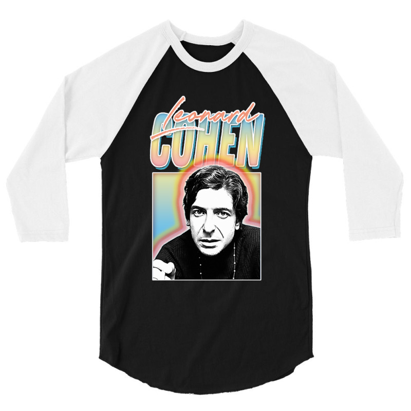 Leonard Cohen Retro Fan 3/4 Sleeve Shirt | Artistshot