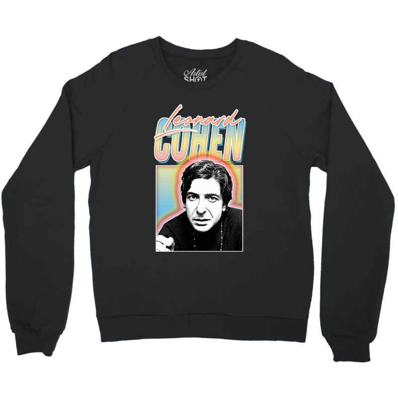 Leonard Cohen Retro Fan Crewneck Sweatshirt | Artistshot