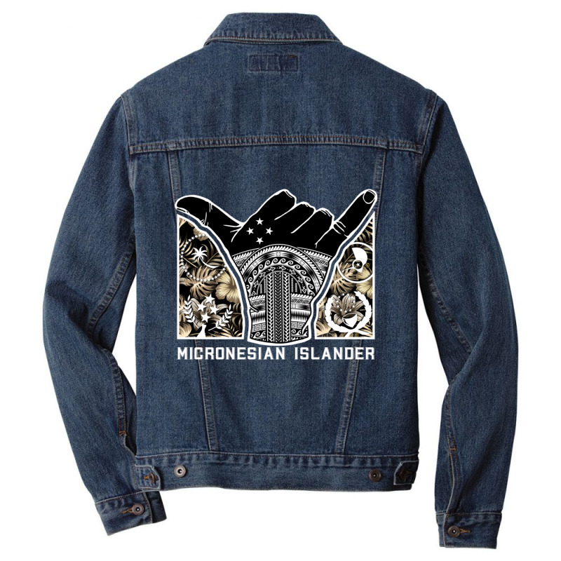 Micronesian Islander Hangloose Pullover Hoodie Men Denim Jacket by cm-arts | Artistshot