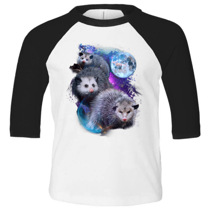 3 Moon Opossum Marsupial Rodent Opossum Art Toddler 3/4 Sleeve Tee by cm-arts | Artistshot