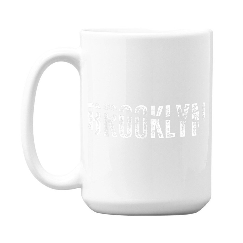 Brooklyn Ny Retro New York Brooklyn Bridge T Shirt 15 Oz Coffee Mug | Artistshot