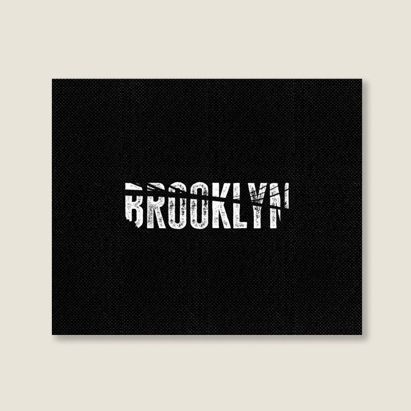 Brooklyn Ny Retro New York Brooklyn Bridge T Shirt Landscape Canvas Print | Artistshot