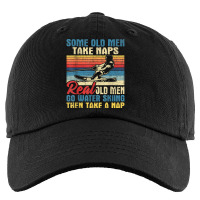 Some Old Men Take Naps   Grandpa Water Ski Waterskiing T Shirt Kids Cap | Artistshot