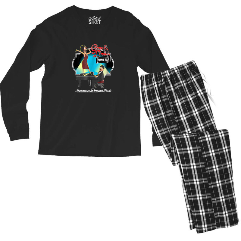 B0b's.burgers Gene And Linda's Piano Bar Men's Long Sleeve Pajama Set | Artistshot