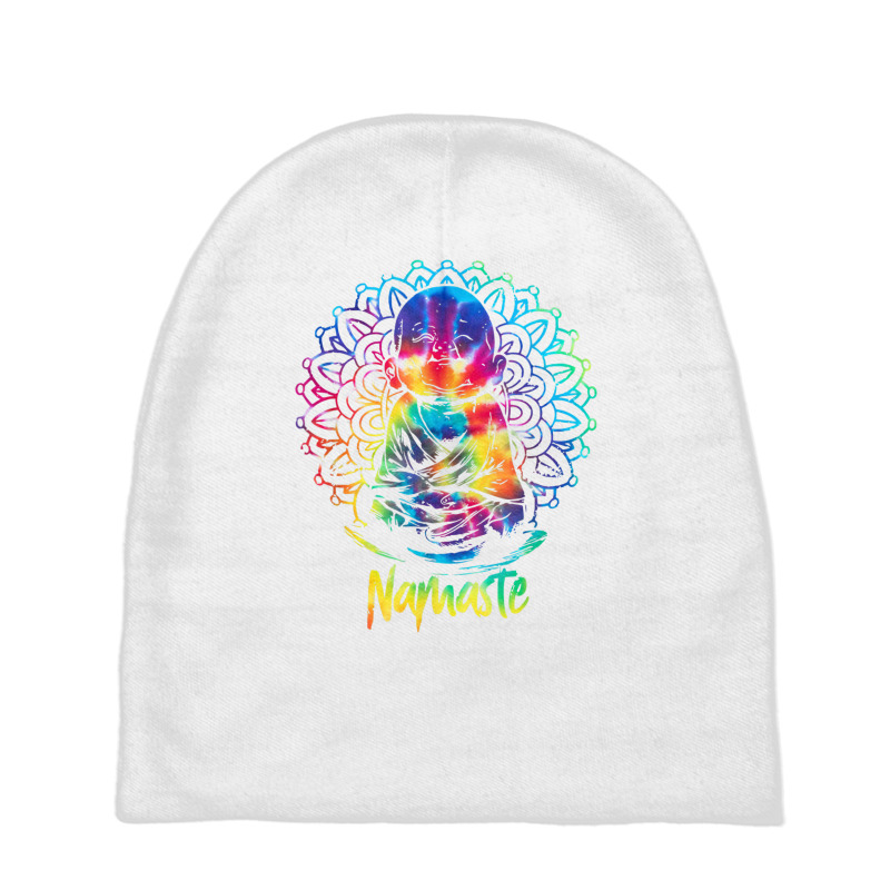 Namaste Zen Yoga Meditate Workout Meditation T Shirt Baby Beanies by cm-arts | Artistshot