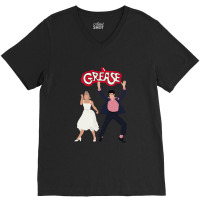 Grease Summer Dance Couple V-neck Tee | Artistshot