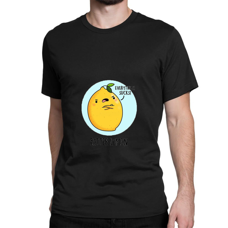 Bitter Lemon Cartoon Pun Classic T-shirt by NicholasRoberson | Artistshot