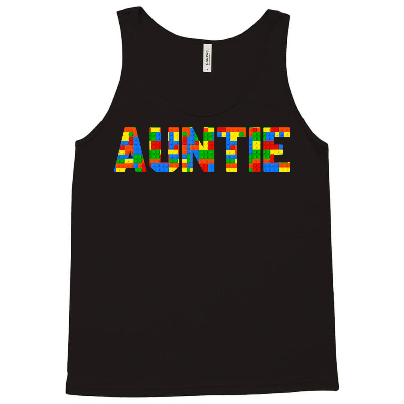 Auntie Brick Builder Funny Blocks Master Builder Tank Top | Artistshot