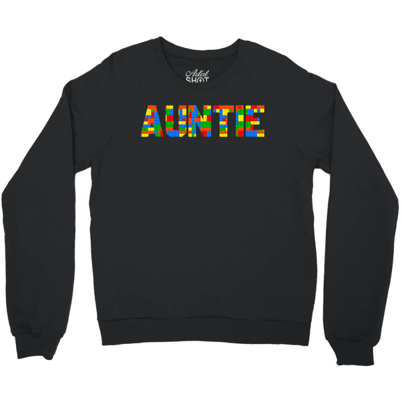 Auntie Brick Builder Funny Blocks Master Builder Crewneck Sweatshirt | Artistshot