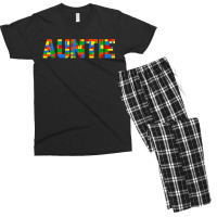 Auntie Brick Builder Funny Blocks Master Builder Men's T-shirt Pajama Set | Artistshot