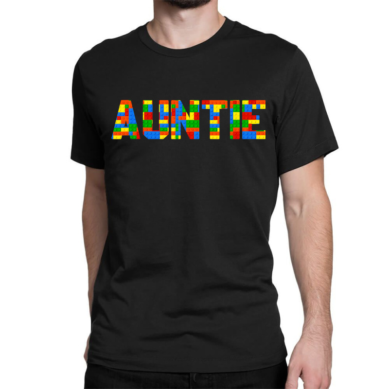 Auntie Brick Builder Funny Blocks Master Builder Classic T-shirt | Artistshot