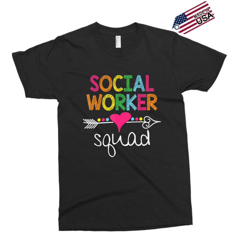 Social Worker Squad Rainbow Women School Social Work Exclusive T-shirt by kentuckykonpha9 | Artistshot