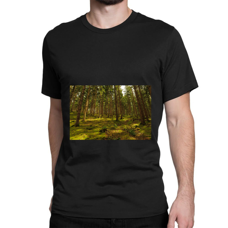 Green Forest Classic T-shirt by cm-arts | Artistshot