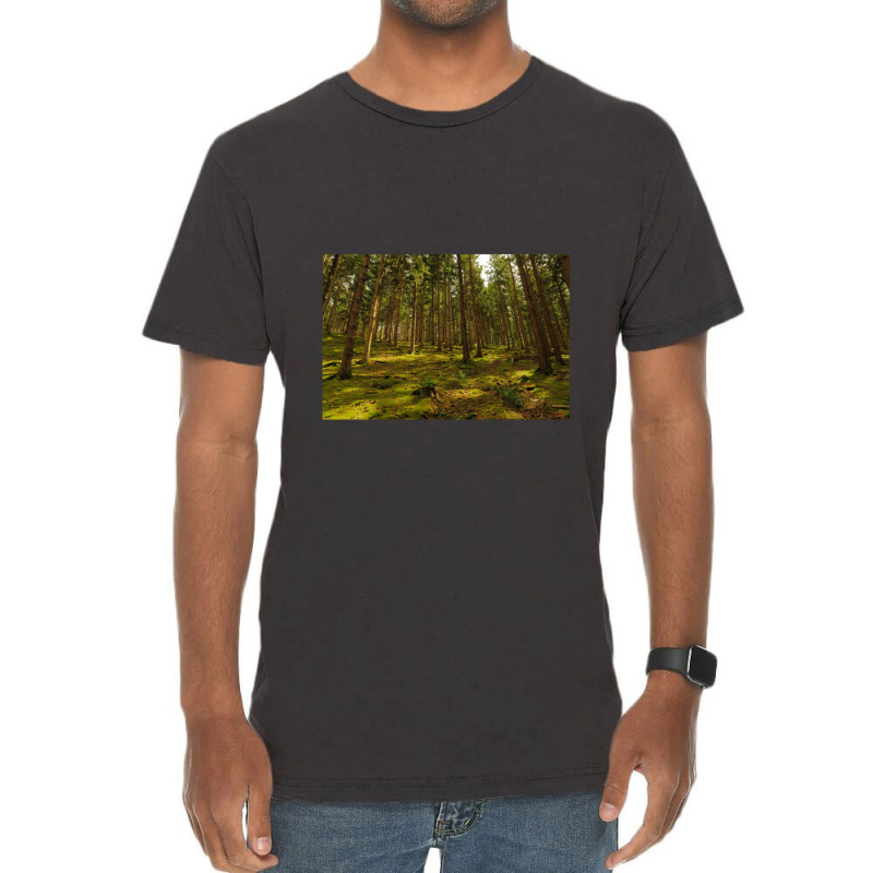 Green Forest Vintage T-Shirt by cm-arts | Artistshot