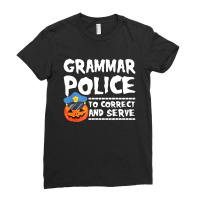 Grammar Police Halloween Ladies Fitted T-shirt | Artistshot