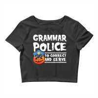 Grammar Police Halloween Crop Top | Artistshot