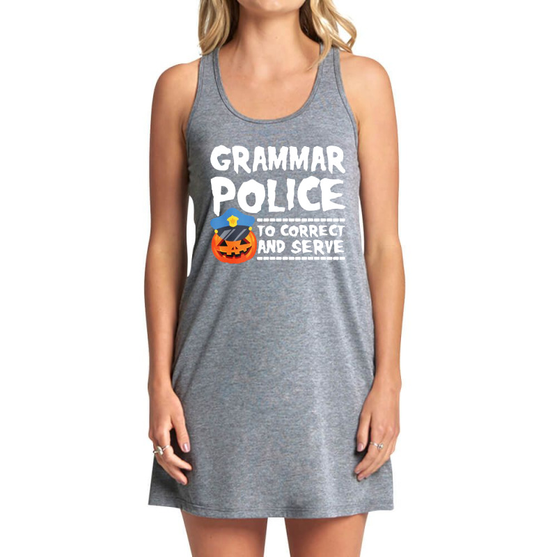 Grammar Police Halloween Tank Dress by Saprol Tees | Artistshot