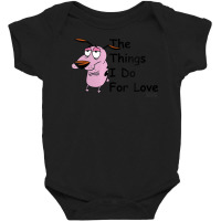 Womens Courage The Cowardly Dog For Love Baby Bodysuit | Artistshot