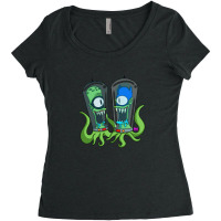 Kang Man And Kodos Sidekick For Fan Women's Triblend Scoop T-shirt | Artistshot