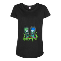 Kang Man And Kodos Sidekick For Fan Maternity Scoop Neck T-shirt | Artistshot