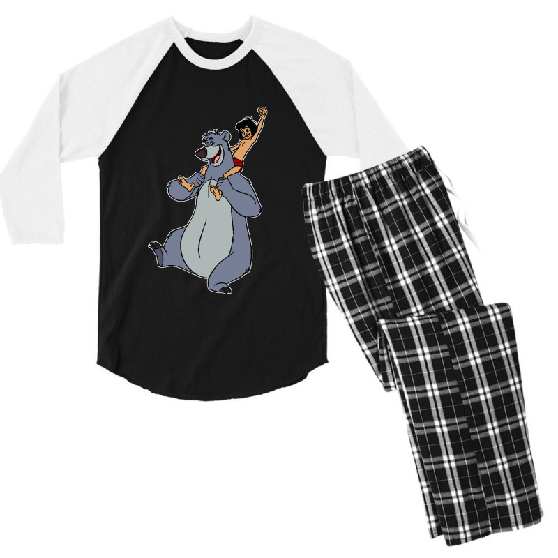 Baloo & Mowgli Men's 3/4 Sleeve Pajama Set | Artistshot