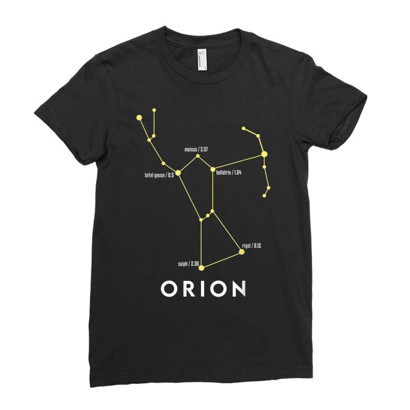 Orion Constellation Astronomy Lover Stargazing T Shirt Ladies Fitted T-Shirt by cm-arts | Artistshot