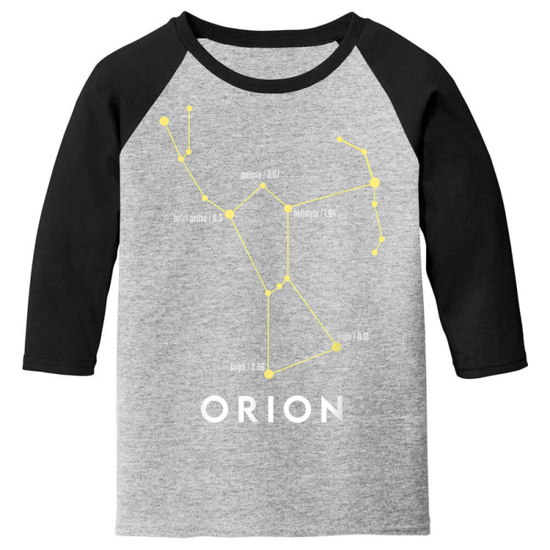 Orion Constellation Astronomy Lover Stargazing T Shirt Youth 3/4 Sleeve by cm-arts | Artistshot