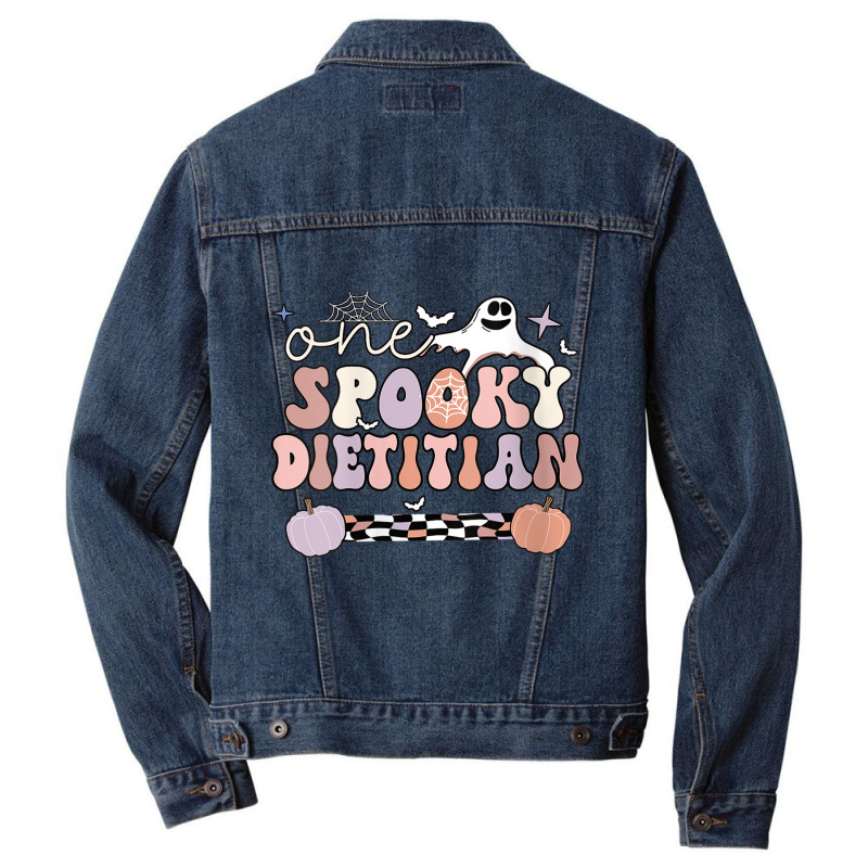 Womens Spooky Dietitian Halloween Dietetics V Neck T Shirt Men Denim Jacket by cm-arts | Artistshot