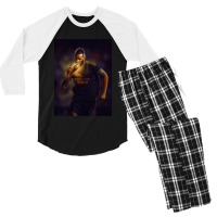 Karim Benzema New Goal Celebration For Fan Men's 3/4 Sleeve Pajama Set | Artistshot