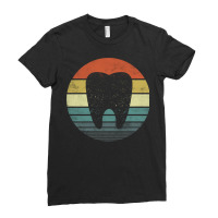 Dentist Gifts Dental Assistant Hygienist Retro Molar Tooth Sweatshirt Ladies Fitted T-shirt | Artistshot