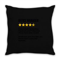 Office Manager Review Throw Pillow | Artistshot