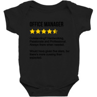 Office Manager Review Baby Bodysuit | Artistshot