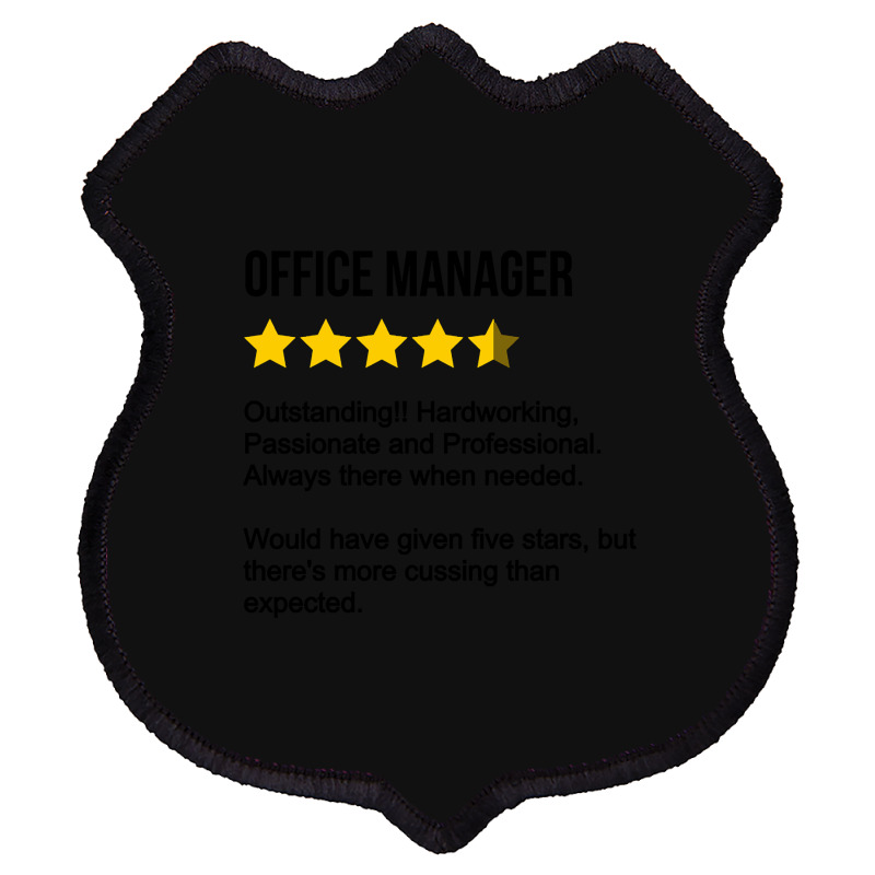 Office Manager Review Shield Patch | Artistshot