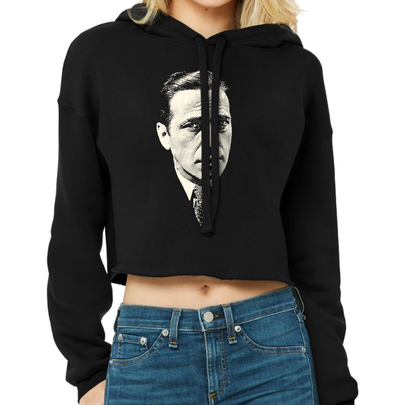 Humphrey Bogart Gift Cropped Hoodie by DesmondBalts | Artistshot