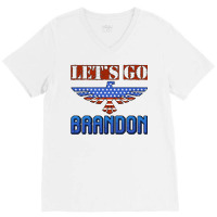 Let's Go Brandon Thunderbird V-neck Tee | Artistshot