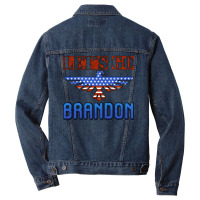 Let's Go Brandon Thunderbird Men Denim Jacket | Artistshot