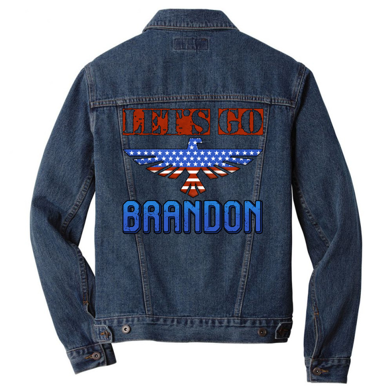 Let's Go Brandon Thunderbird Men Denim Jacket | Artistshot