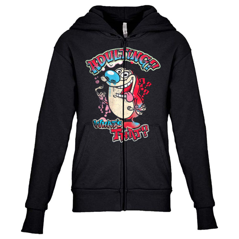 Houlting Cartoon Ren And Youth Zipper Hoodie by cm-arts | Artistshot