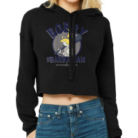 Womens Dungeons & Dragons Bobby The Barbarian V-neck Cropped Hoodie | Artistshot