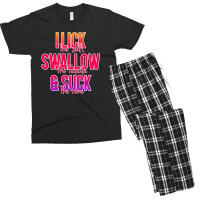 I Lick The Salt Swallow The Tequila And Suck The Lime Men's T-shirt Pajama Set | Artistshot