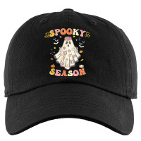 Spooky Season Hippie Halloween Ghost 70s Halloween Groovy Kids Cap | Artistshot