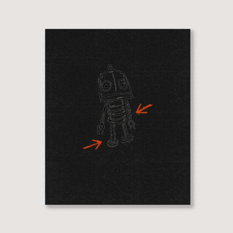 Josef Machinarium Thought Bubble Portrait Canvas Print | Artistshot